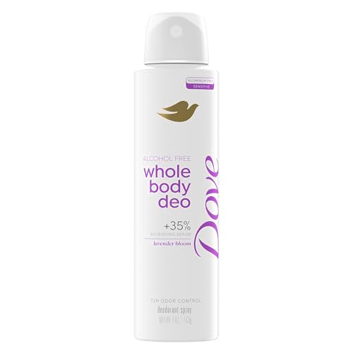 Dove Whole Body Deodorant Spray for Women, Alcohol Free, Scent: Lavendar Bloom, 4 oz Beauty and Personal Care Dove