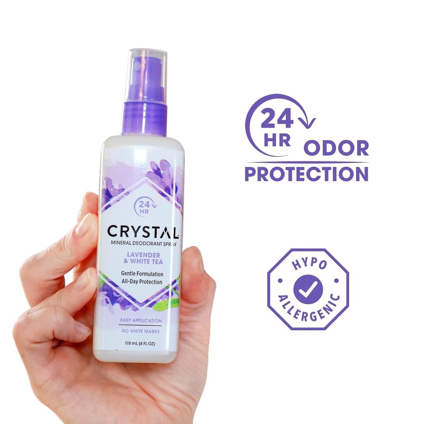 Crystal Body Deodorant Deod Spry Lvndr&Wht Te Beauty and Personal Care Crystal Essence