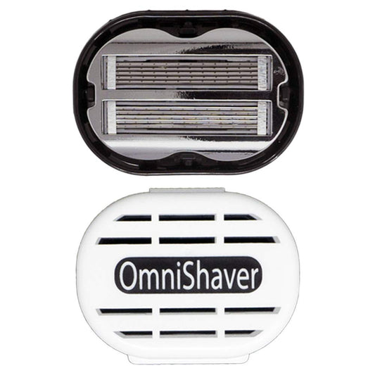 Premium Omnishaver with White Travel Case - The Fastest Way to Shave Head, Legs, Arms, Body - an Alternative to Disposable Shaving Razors Self Cleans Beauty and Personal Care OmniShaver