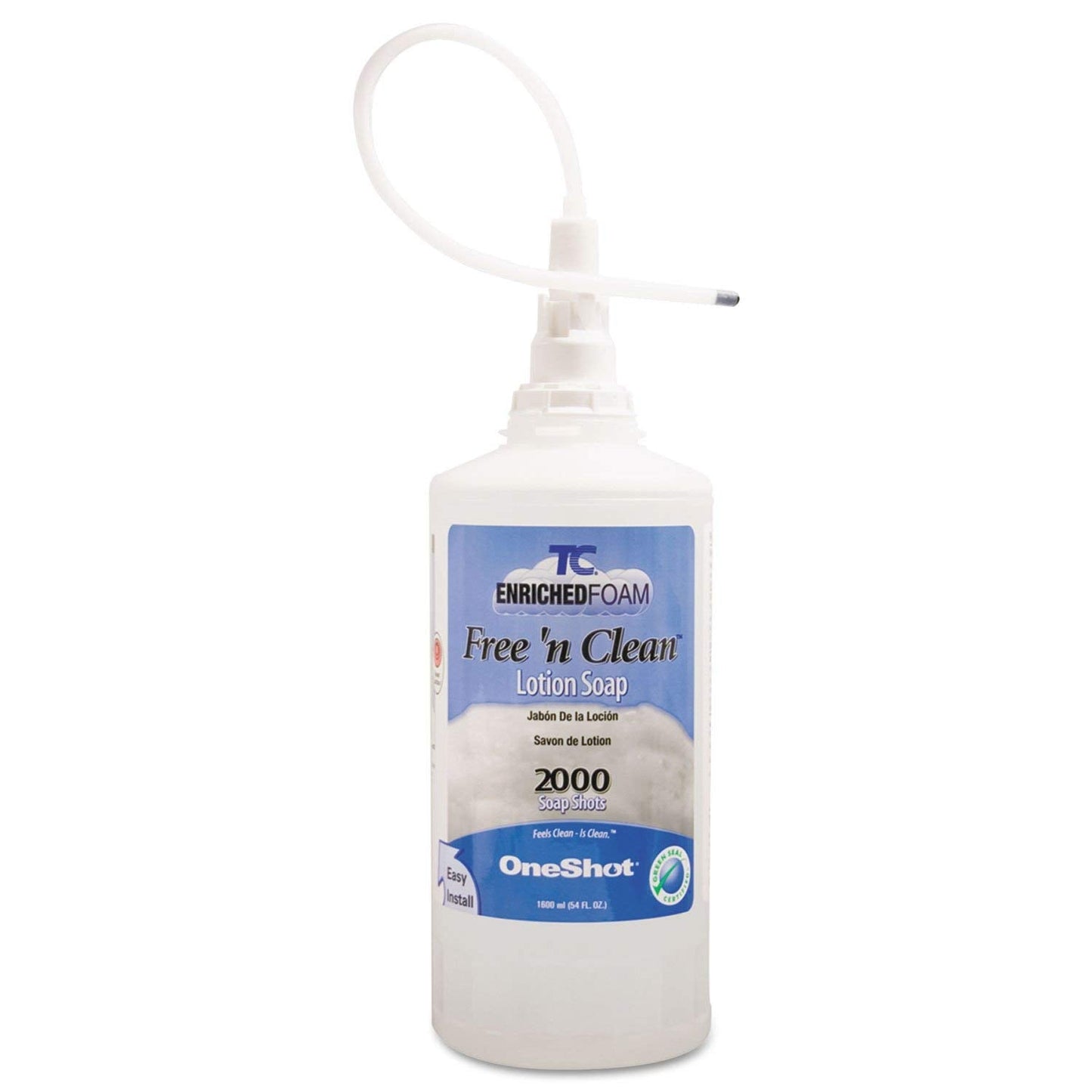 Rubbermaid 750390 Free-N-Clean Foaming Hand Soap 1600mL Refill 4/Carton Beauty & Personal Care Rubbermaid