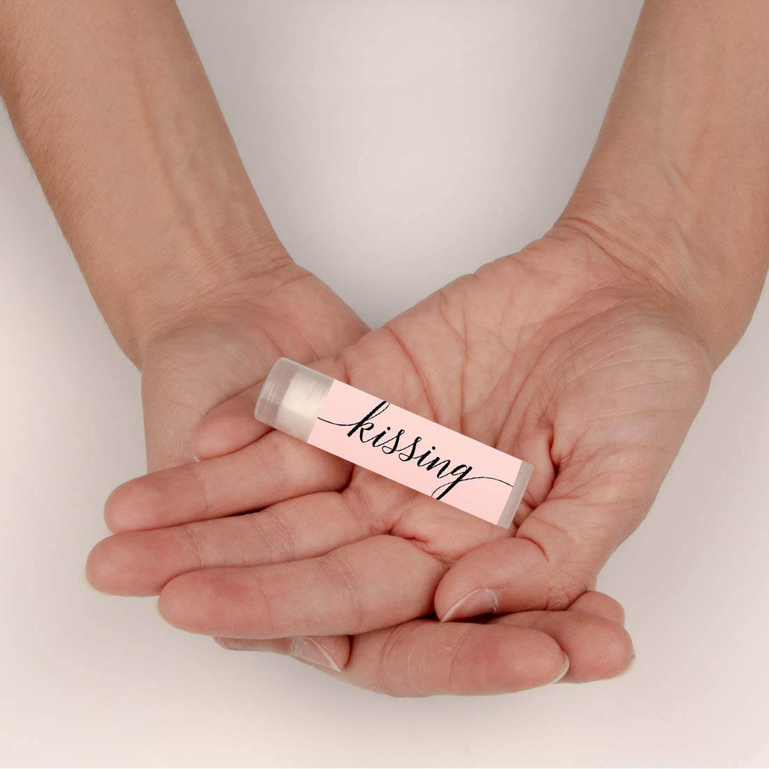 Andaz Press Blush Pink Rose Elegant Bridal Shower Engagement Party, Lip Balm Chapstick Favors, Kissing The Single Life Goodbye, 12-Pack, Bridal Shower Beauty & Personal Care Andaz Press
