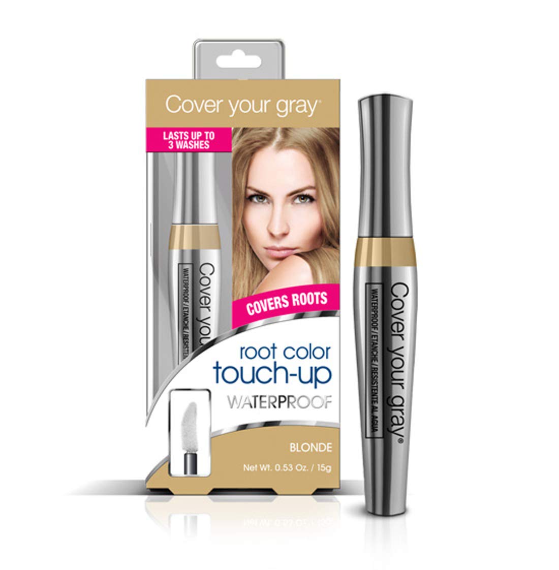 Cover Your Gray Waterproof Root Touch-Up, Light Brown/blonde, 0.53 Ounce Beauty & Personal Care Cover Your Gray