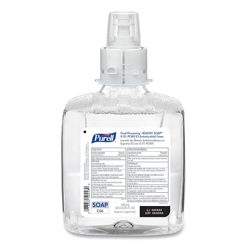 HEALTHY SOAP 0.5% PCMX E2 Antimicrobial Foam Refill for CS6 Dispensers Fragrance-Free 1200 mL 2/Carton Beauty & Personal Care Purell
