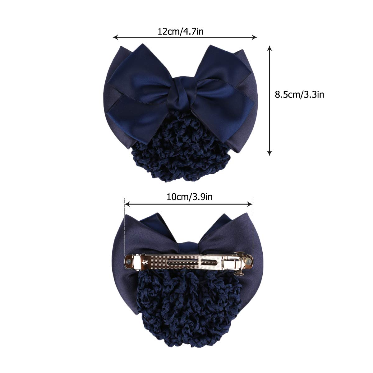Driew Hair Clip, 6 Pcs Hair Net with Bow Hair Snoods for Women, Velvet, Polyester, Metal Beauty & Personal Care driew