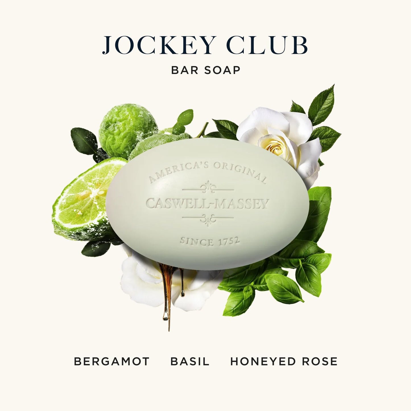 Caswell-Massey Men’s Bar Soap Gift Set - Jockey Club Scent - Triple-Milled Moisturizing Body Soap Bars for All Skin Types, Plant-Based Formula Beauty & Personal Care Caswell-Massey