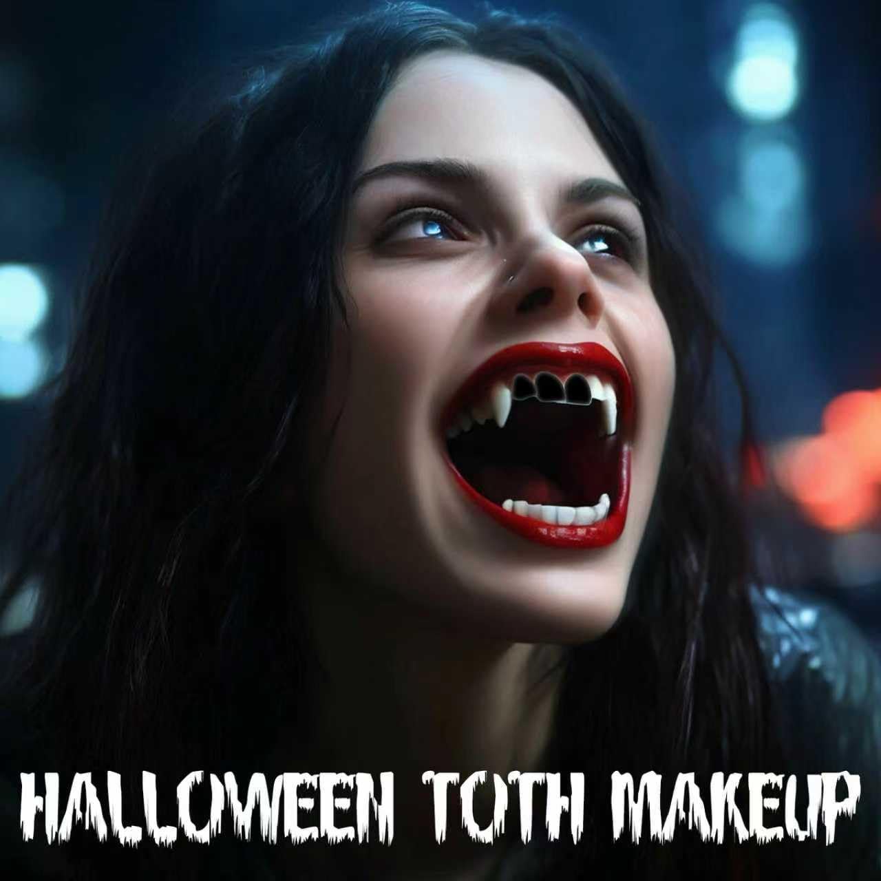 Black Tooth Paint,Professional Black Out Teeth Makeup,Quick Dry & Realistic, for Cosplay,Rotten Teeth Makeup and Missing Teeth SFX for Halloween Art Beauty & Personal Care VPCRT6