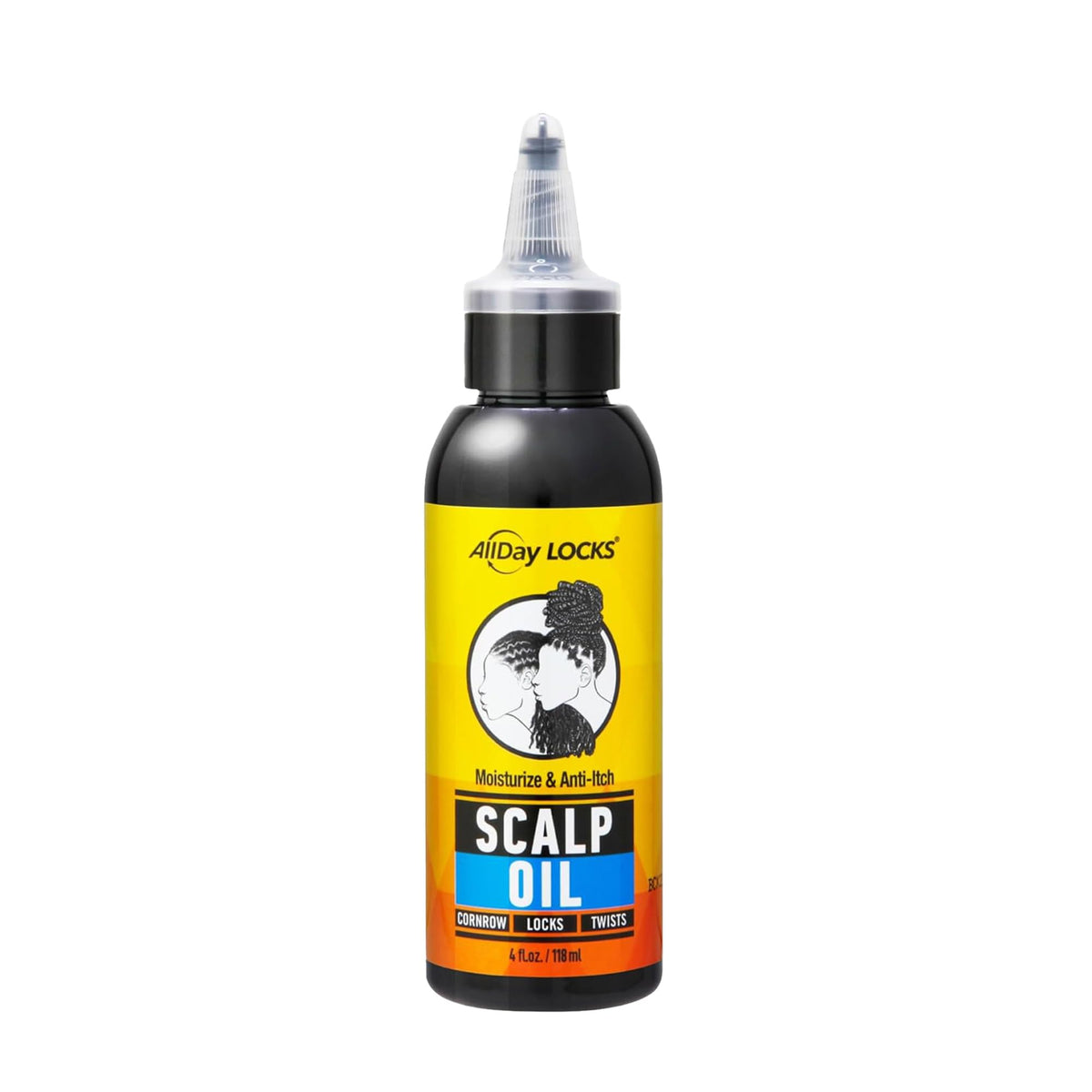 AllDay Locks Scalp Oil, Moisturizer for Braid & Hair Care, 4 Oz Bottle