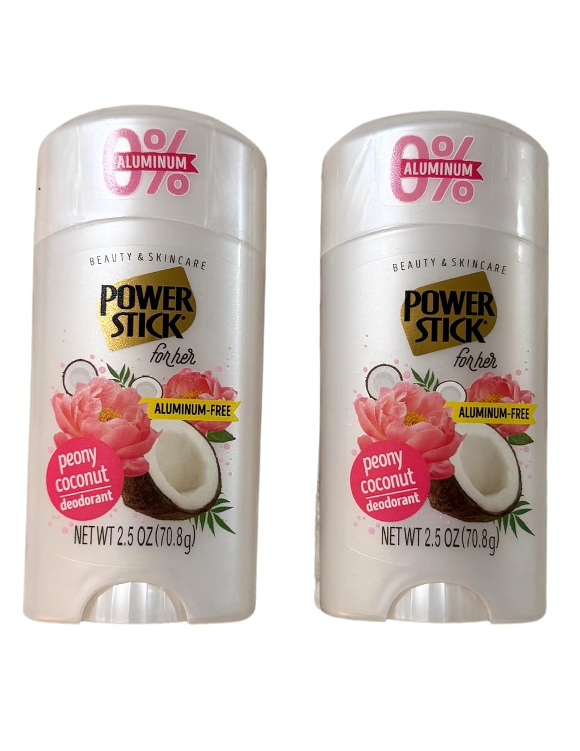 Power Stick Aluminum-Free Peony and Coconut Deodorant (3 EA 2.5 oz) Beauty and Personal Care power stick