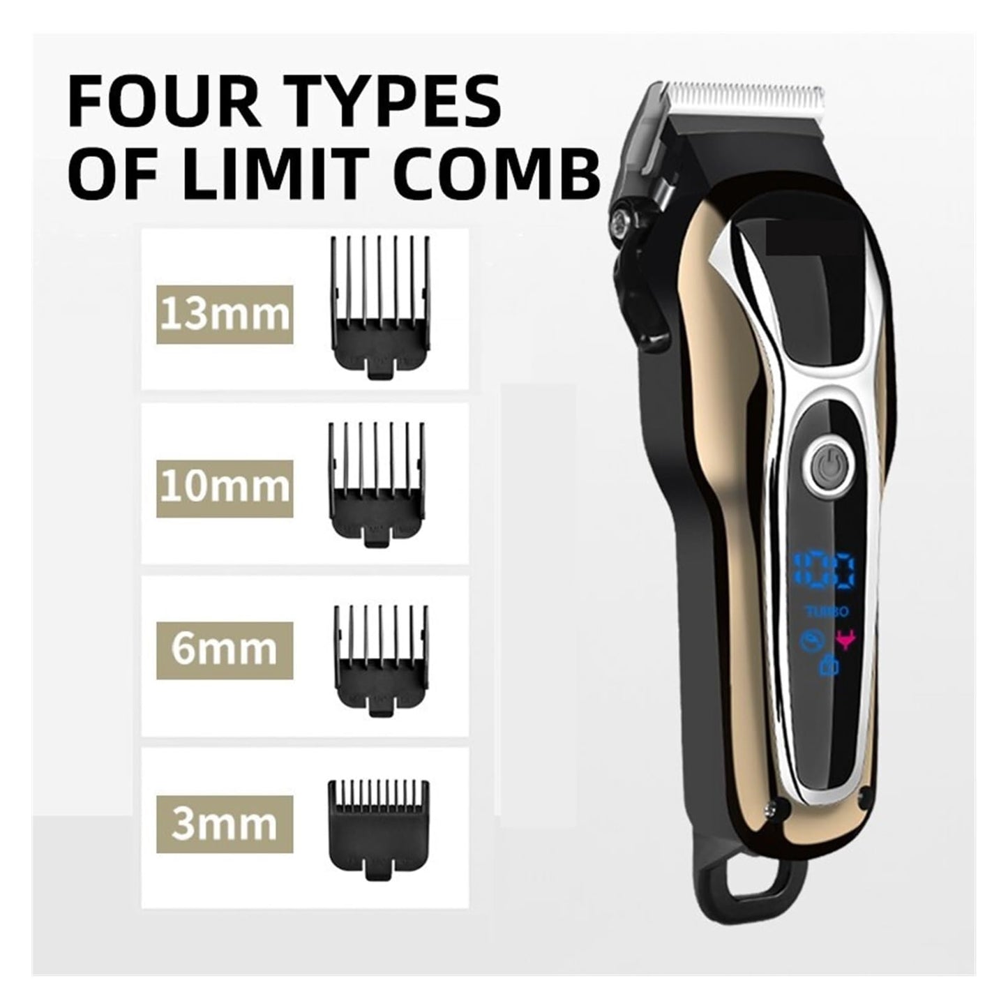 Razors 2023 New Electric Hair Clipper, Rechargeable Trimmer, Men's Electric Shaver with LCD Display, Wireless Beard Trimmer. Beauty and Personal Care EWKYLSEM