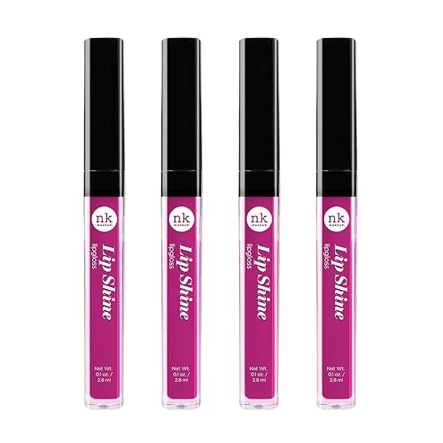 NICKA K NEW YORK Lip Shine, Cosmetics, vibrant colors, bright colors, shining lips, lip shine, long lasting (AMZ241) Beauty & Personal Care NICKA K NEW YORK