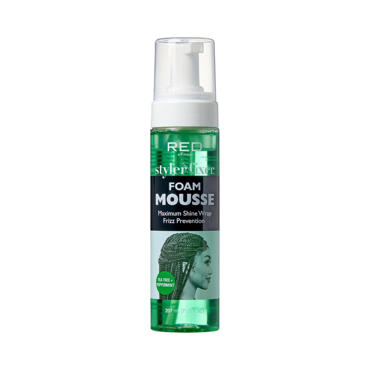 Red by Kiss Foaming Mousse, Maximum Shine Wrap Mousse, Reduce & Prevent Frizz, Define Curls, Set & Hold Styles, Nourishes Dry & Brittle Hair (Tea Tree Beauty & Personal Care Red by Kiss