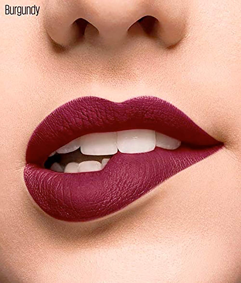 Cyzone Studio Look Intense Color Liquid Lipstick, Long-lasting, High Fixing, Color: Burgundy .20 oz (6ml) Beauty & Personal Care Cyzone L'Bel
