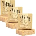 Varina Organic Lavender Oatmeal Bar Soap - Gentle Cleansing for Sensitive Skin, Herbal - 3 Pack Beauty & Personal Care Varina