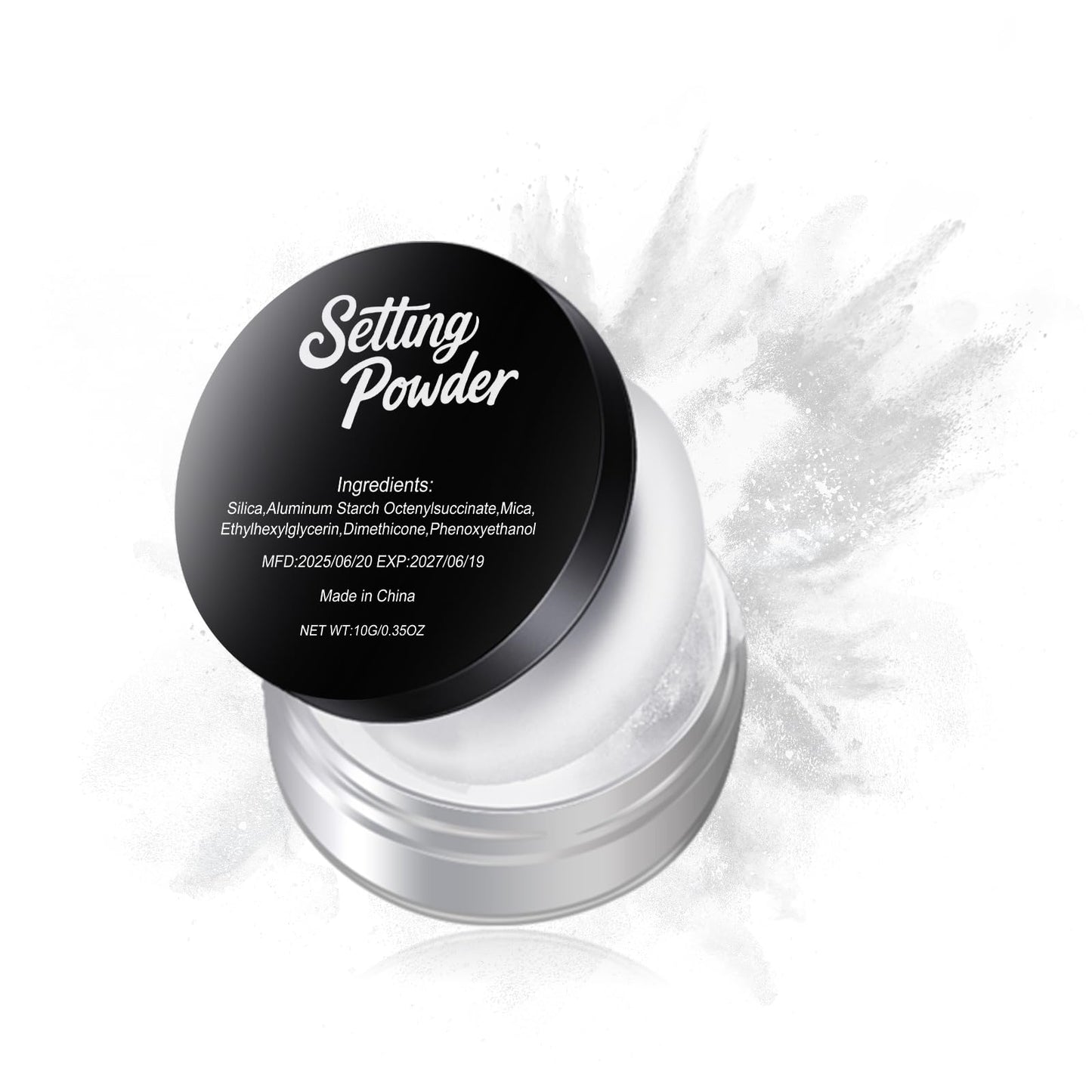 Talc-Free Setting Powder Makeup with Sifter, White Translucent Powder Colorset Powder, Matte Finishing Kimchi Setting Powder for Halloween SFX Beauty & Personal Care LUYIMIN