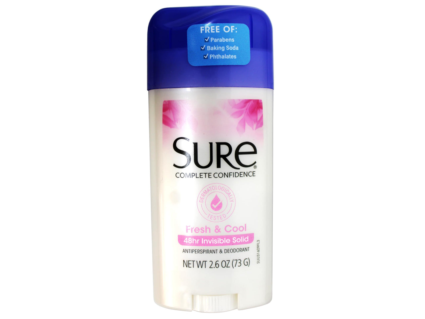 Sure Deodorant 2.6 Ounce Invisible Solid Fresh & Cool (76ml) (3 Pack) Beauty and Personal Care Sure
