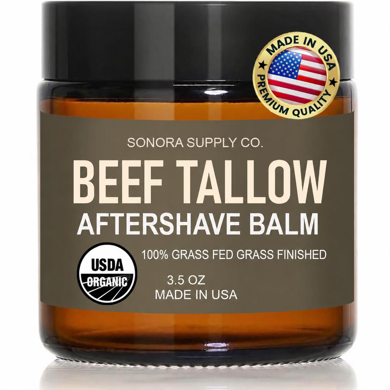 Sonora Supply Co. Beef Tallow After Shave - 100% Grass Fed and Finished - Made in USA - Ultrasoothing Balm with Rich Emollients and Organic Native Beauty and Personal Care Sonora Supply Co.