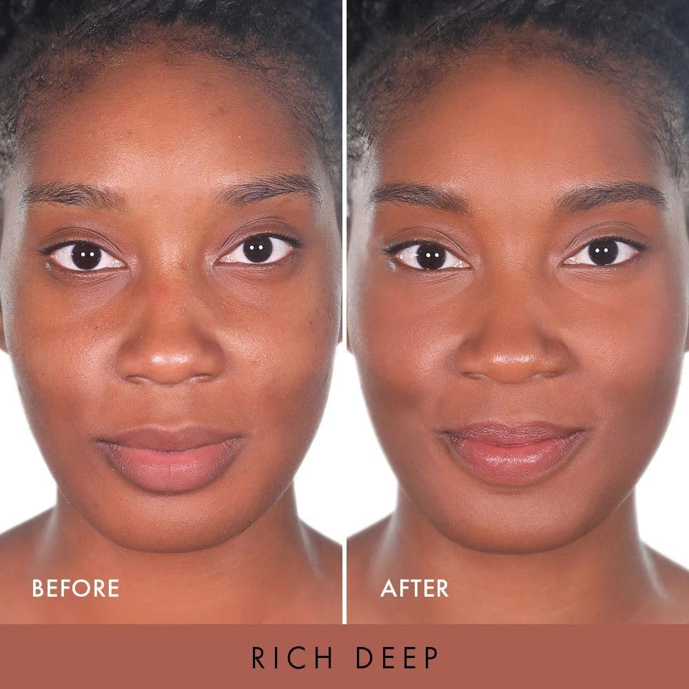Wander Beauty Nude Illusion Liquid Foundation - Rich Deep - Medium to Full Coverage Foundation - Natural Makeup with Vitamin E & Macadamia - Nude Skin