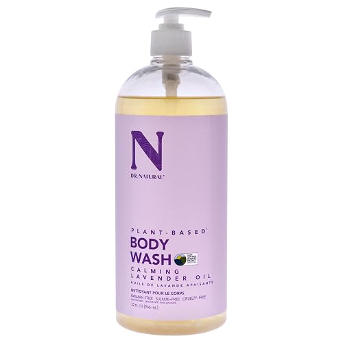 Dr. Natural Calming Lavender Oil Body Wash - Dry Skin Moisturizing Natural Body Wash with Shea Butter and Coconut Oil - For Family and Pets - 32 oz Beauty & Personal Care Dr. Natural