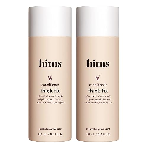 hims Thick Fix Conditioner - Hair Loss Conditioner With Niacinamide - Supports Hair Growth Treatment - Fresh Eucalyptus Grove, 2 pack, 6.4oz Beauty & Personal Care HIMS & HERS