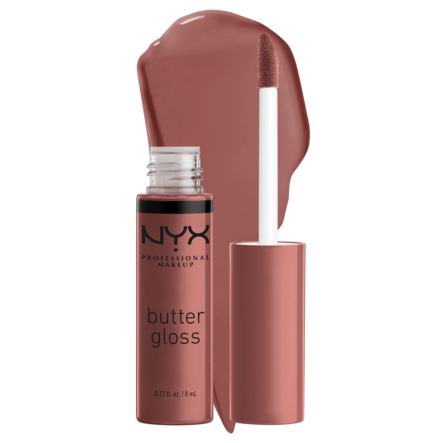 NYX PROFESSIONAL MAKEUP Butter Gloss Brown Sugar, Non-Sticky Lip Gloss - Spiked Toffee (Brown Mauve) Beauty & Personal Care NYX PROFESSIONAL MAKEUP