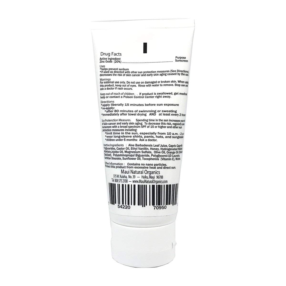 Maui Surfer Honey All Natural Sunscreen Lotion SPF 30 Reef Safe Beauty & Personal Care Maui Naturals