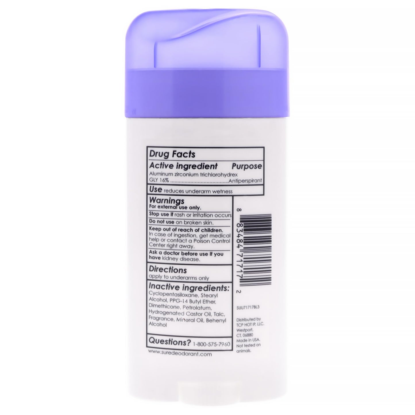 Sure Invisible Solid Anti-Perspirant and Deodorant, Unscented, 2.6-Ounces Beauty and Personal Care Sure