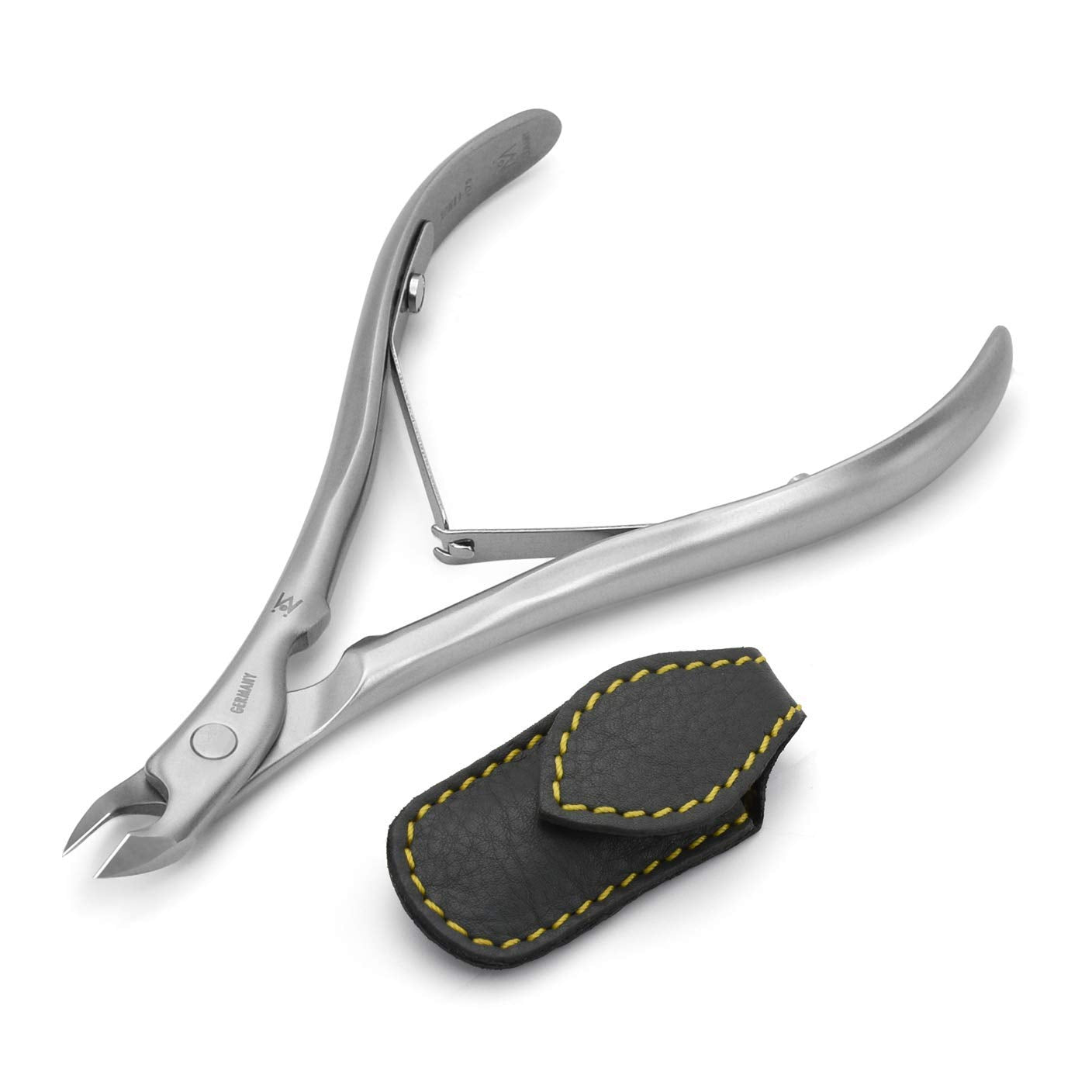 GERMANIKURE Standard Professional Cuticle Trimmer - 1/2 Half Jaw Nipper - Ethically Made in Germany - FINOX Stainless Steel Sharp Cuticle Remover Beauty & Personal Care GERmanikure