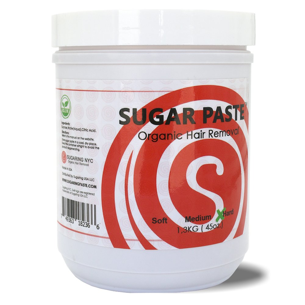 Hard Sugaring Paste for Legs, Arms and Chest with a Set of Sugaring Latex Gloves (4 pieces) Beauty and Personal Care Sugaring NYC