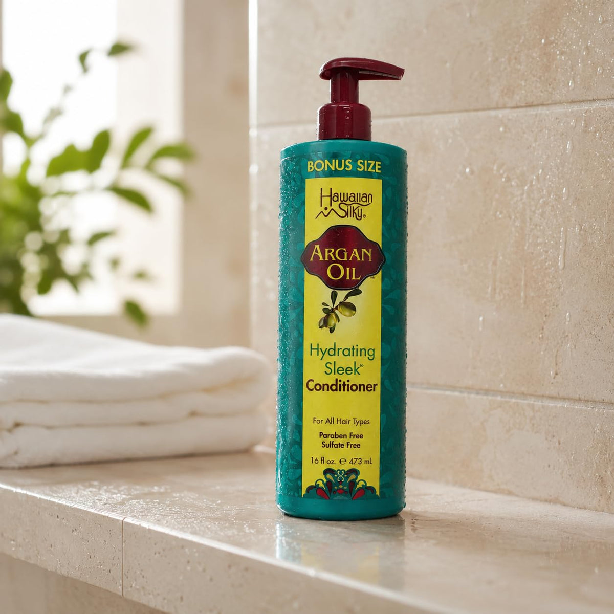 Hawaiian Silky Argan Oil Hydrating Sleek Conditioner, 16 fl oz