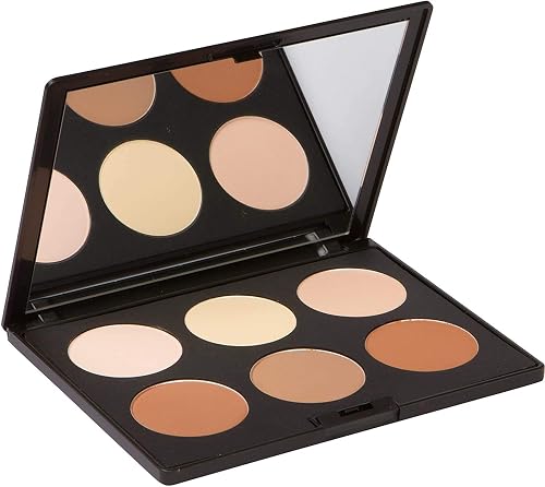 Elizabeth Mott Bronzer Contour Kit & Highlighter Powder Makeup - 6 Blendable Shades for a Natural Sun-Kissed Glow - Long-Lasting, Lightweight Beauty & Personal Care Elizabeth Mott