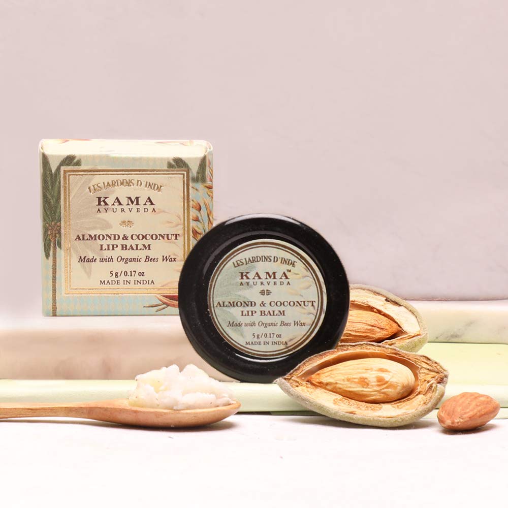 Kama Ayurveda Almond and Coconut Lip Balm, 5g Beauty and Personal Care KAMA AYURVEDA