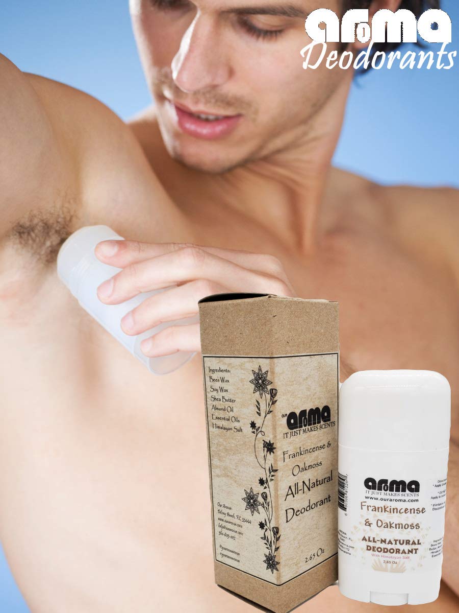 Our Aroma Men's Custom All Natural - Hand Poured - Aluminum Free Deodorant 2.65Oz Beauty and Personal Care Our Aroma