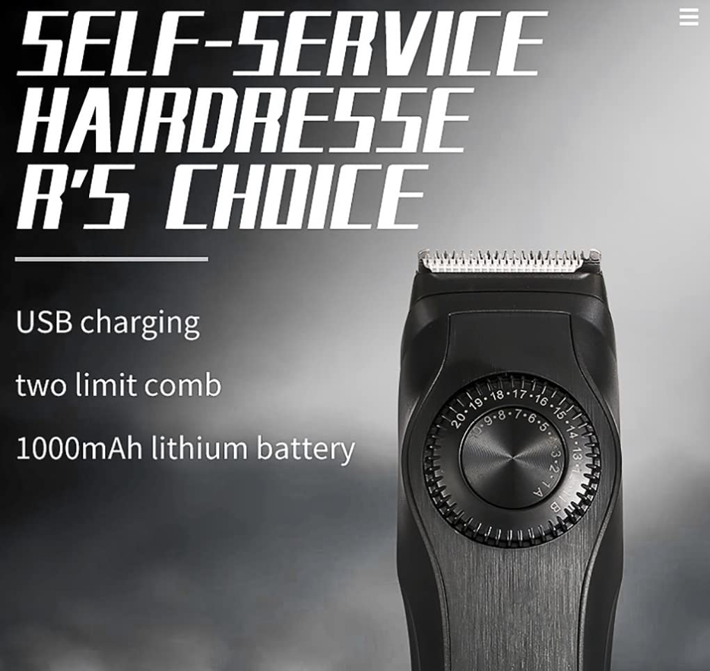GLESVOWIO Hair Clipper Pro Electric Clippers Fine-Tuning for Shaving Beauty and Personal Care GLESVOWIO