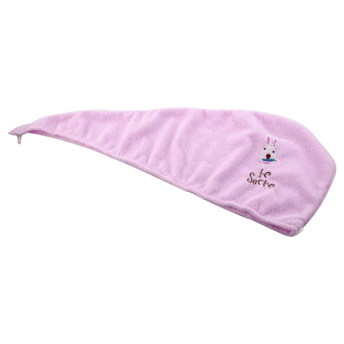 Ruilogod Bathroom Cartoon Spa Shower Water Absorbable Button Closure Dry Hair Cap Pink (id: b83 1e6 6e0 fb8 da3 Beauty and Personal Care Ruilogod