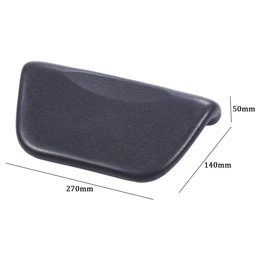 WDFS Bathtub Spa Pillow PU Leather Waterproof Neck Support Head Rest Pad with Anti Slip Suction Cups Hot Tub Head Rest Bath Accessories for Home Beauty and Personal Care WDFS