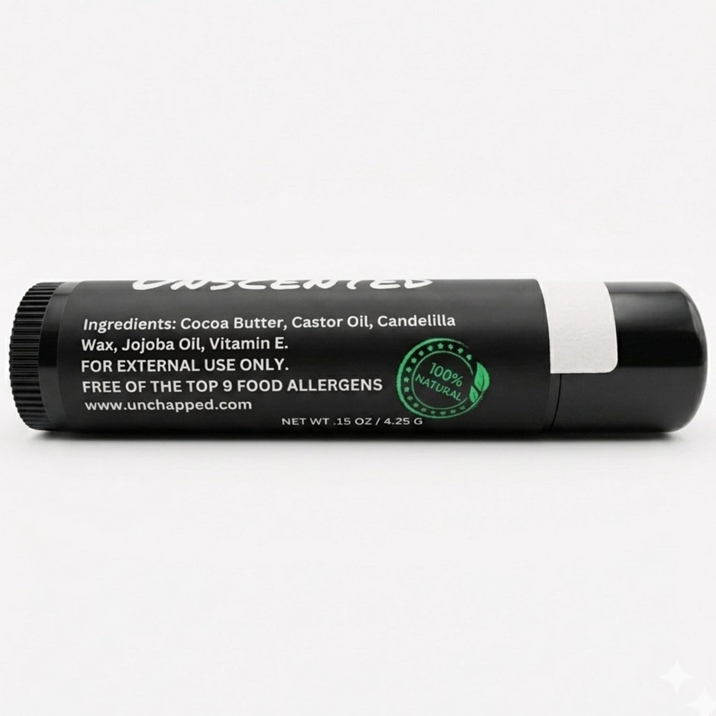UNCHAPPED Vegan Lip Balm - All Natural and Free of Beeswax, Soy, Nut, and Top 9 Food Allergens (Unflavored) Beauty and Personal Care UNCHAPPED