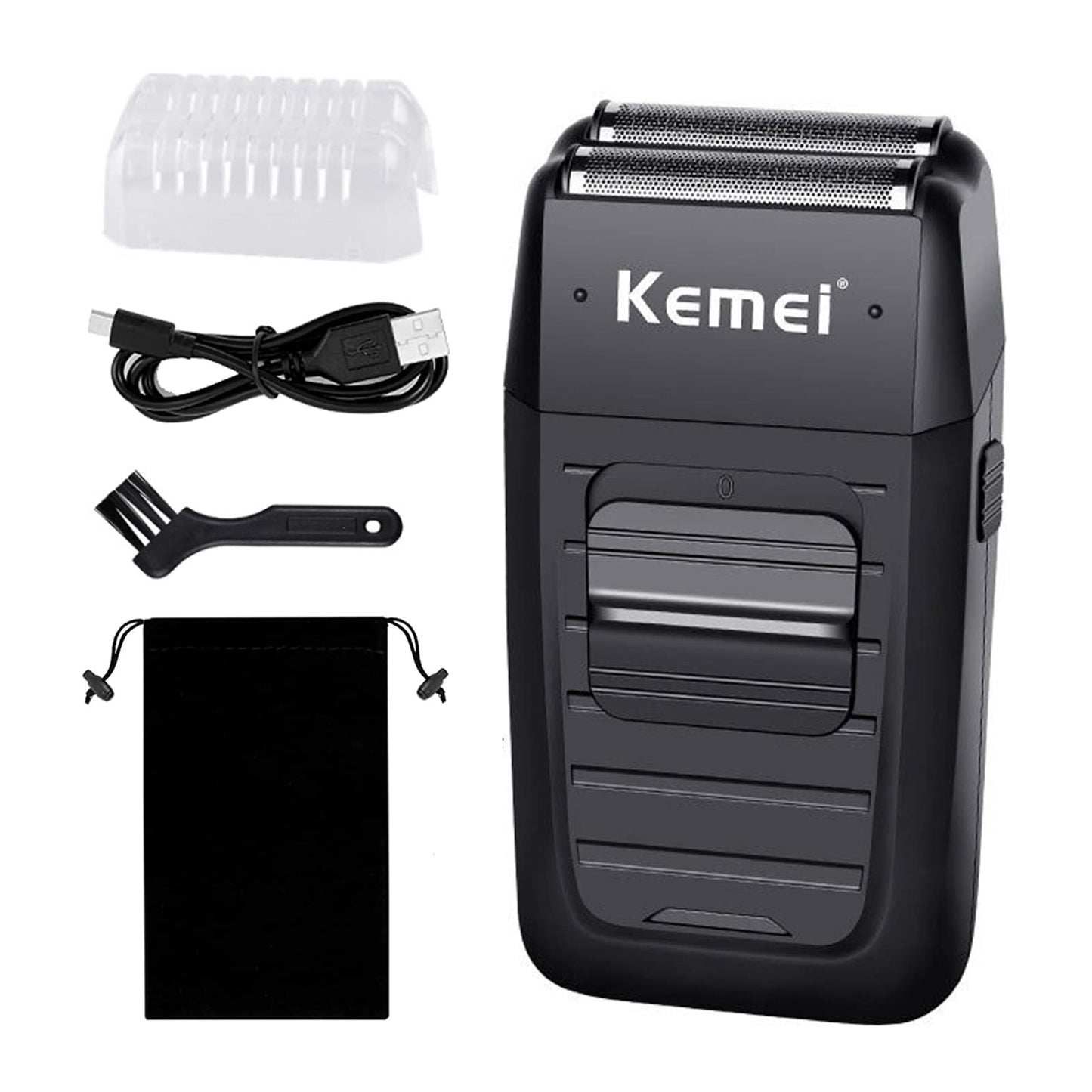 kemei Men's Reciprocating Cordless Razor Razor Electric Rechargeable Razor Precision Beard Sideburn Trimmer Razors Twin Blade Multifunction Grooming Beauty and Personal Care KEMEI