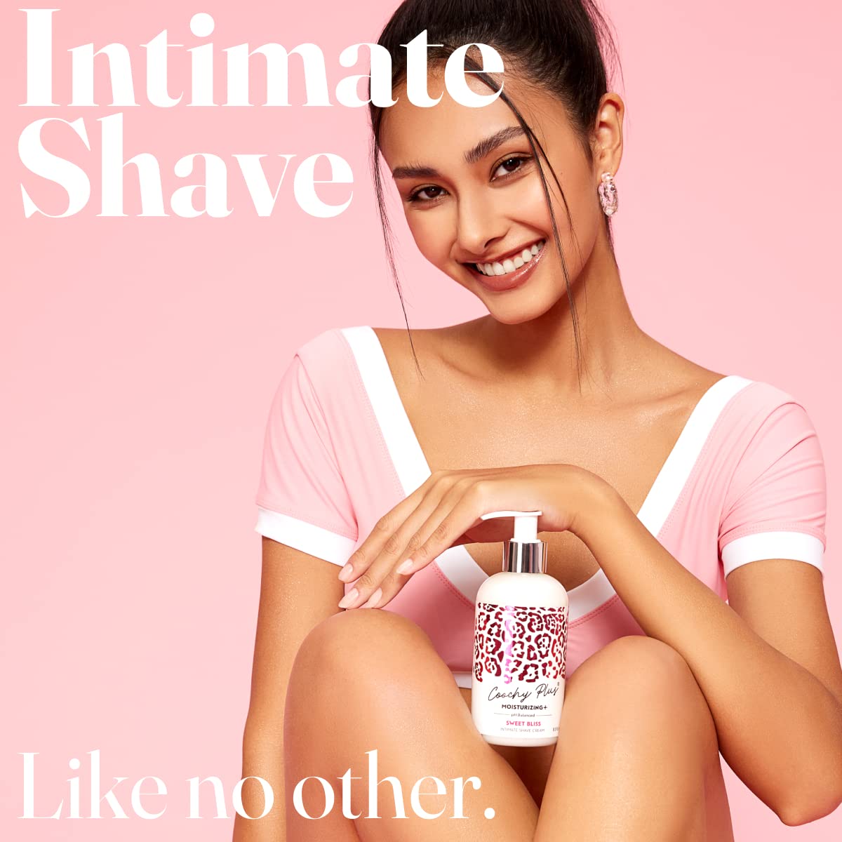 IntiMD Coochy Plus Intimate Shaving Cream SWEET BLISS For Pubic, Bikini Line, Armpit - Rash-Free With Patent-Pending MOISTURIZING+ Formula, Prevents Beauty and Personal Care IntiMD
