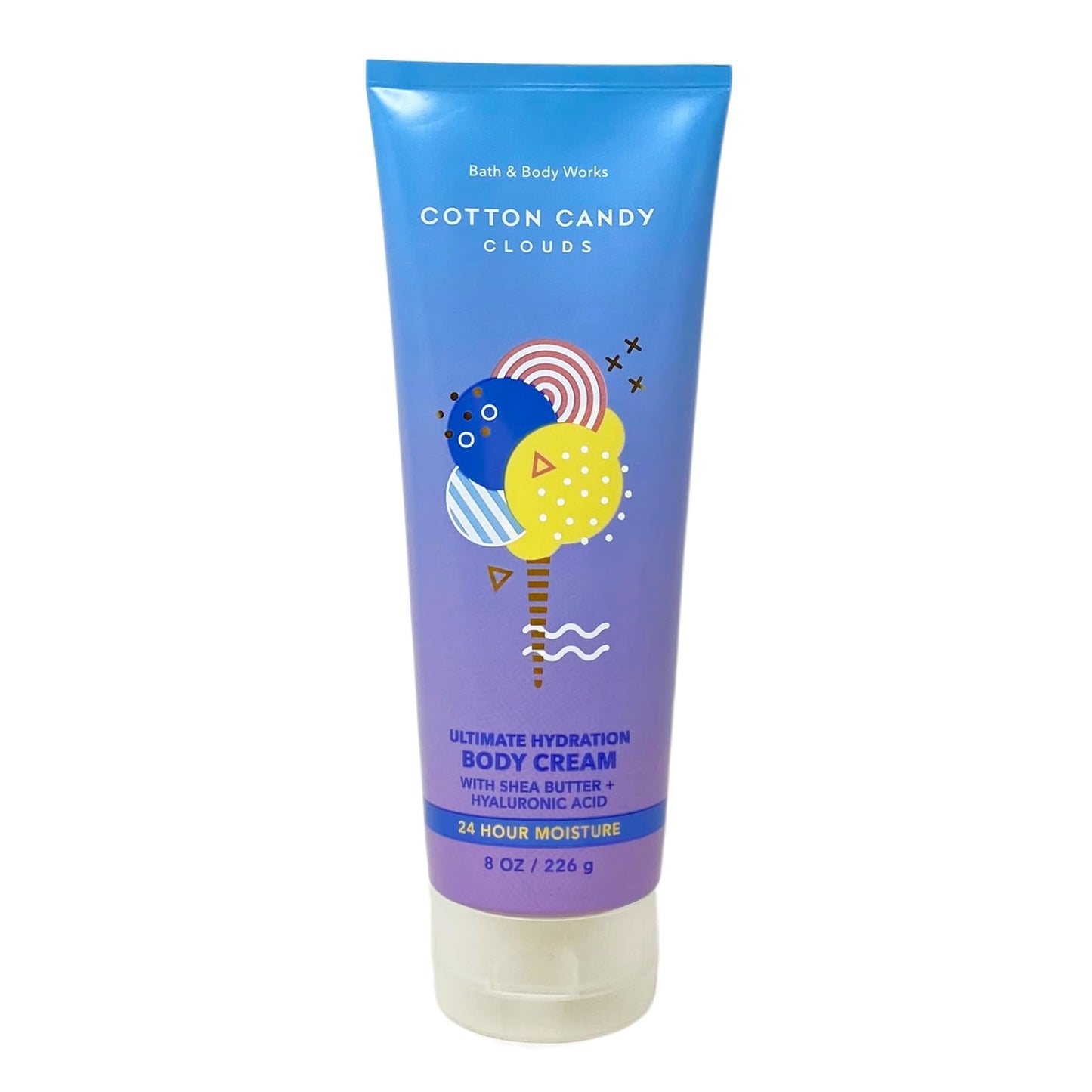 Bath & Body Works Cotton Candy Clouds 3 Piece Set - Fragrance Mist - Body Cream - Shower Gel - and a Natural Oats Bar Soap - Full Size. Beauty and Personal Care Bath & Body Works