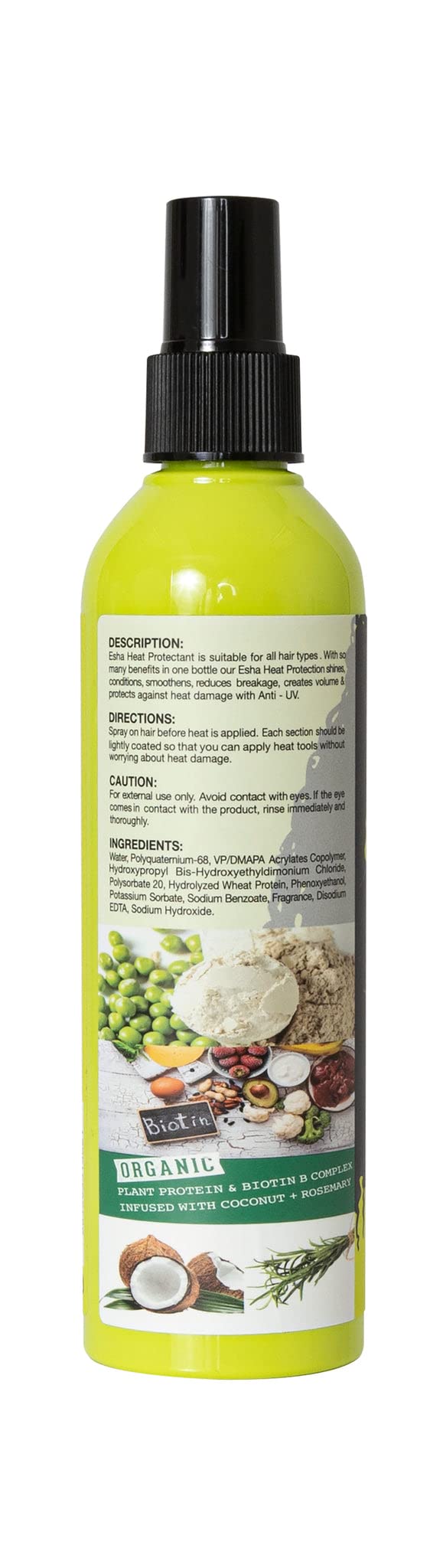 Esha Girl Heat Protection Spray for 3C & 4C Curly Hair - Up to 450F - For Synthetic Wigs & Natural Hair - Cruelty, Gluten Free Vegan Ingredients (4oz) Beauty & Personal Care Esha
