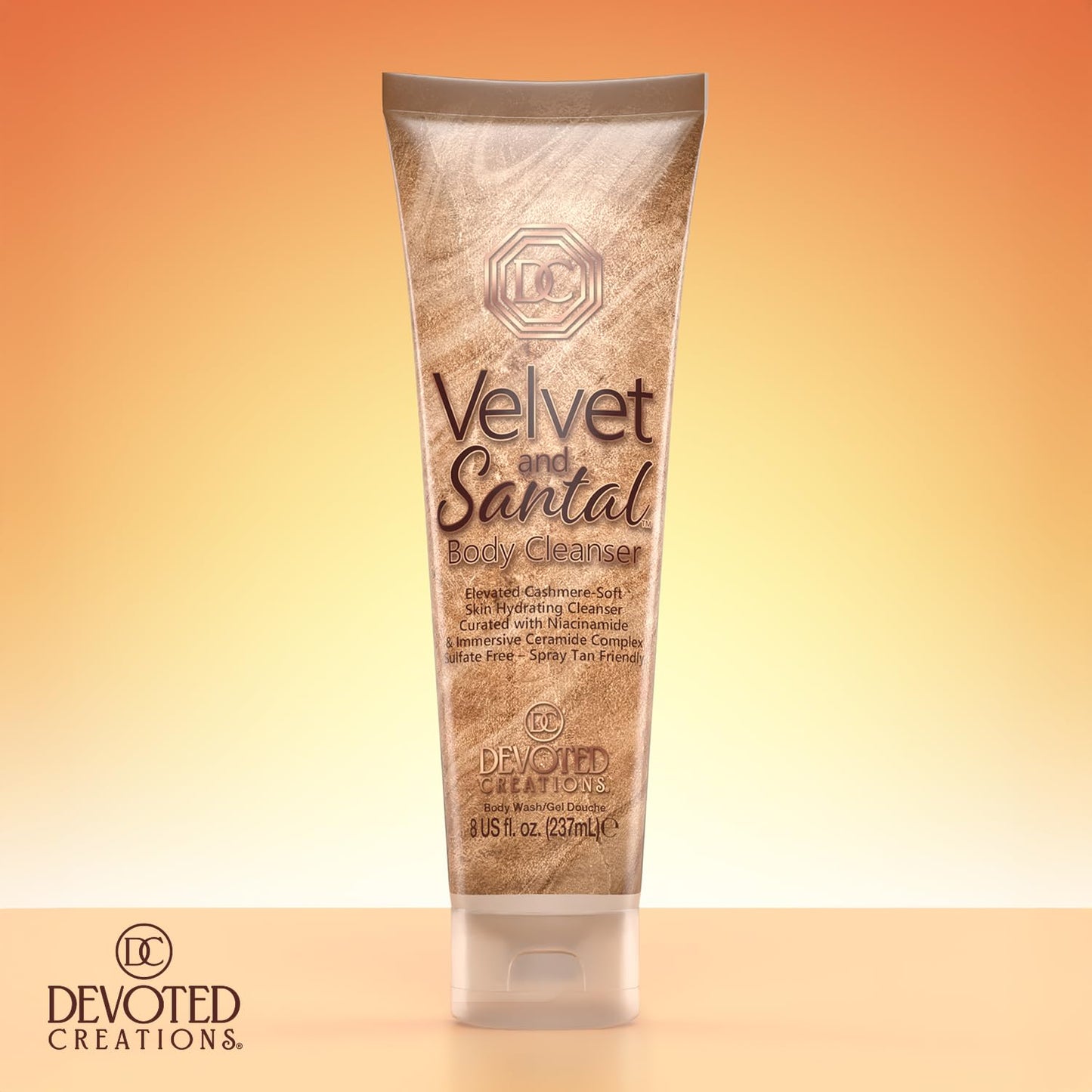 Devoted Creations Velvet and Santal Body Cleanser - Elevated Cashmere-Soft Skin Foaming Hydrating Body Cleanser Beauty & Personal Care Devoted Creations