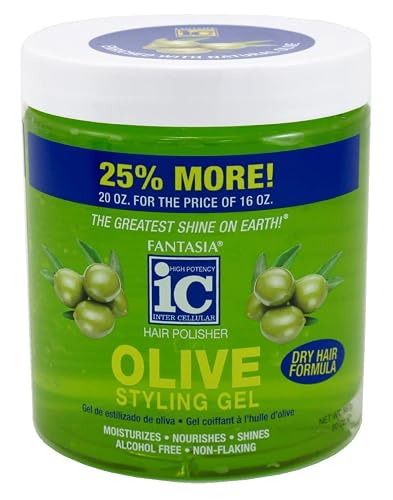 Fantasia Gel Bonus Olive Oil Dry Hair Formula Styling Gel, 20 Ounce Beauty & Personal Care Fantasia