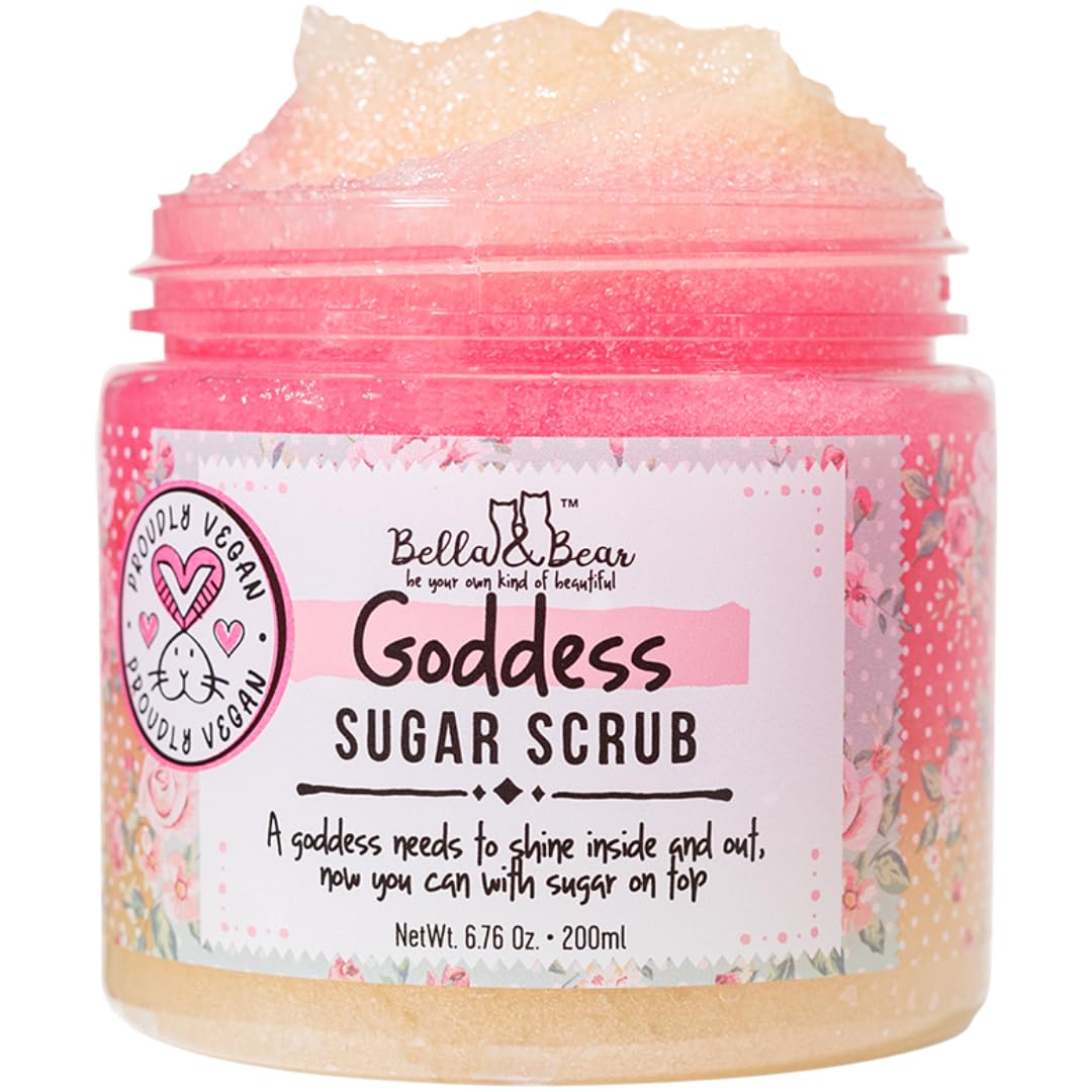 Spa Gift Set for Women - Bella & Bear Goddess Bath & Body Gift Set with Body Scrub, Shower Gel, Bubble Bath & Lip Care - Vegan Self Care Gift Beauty and Personal Care Bella and Bear