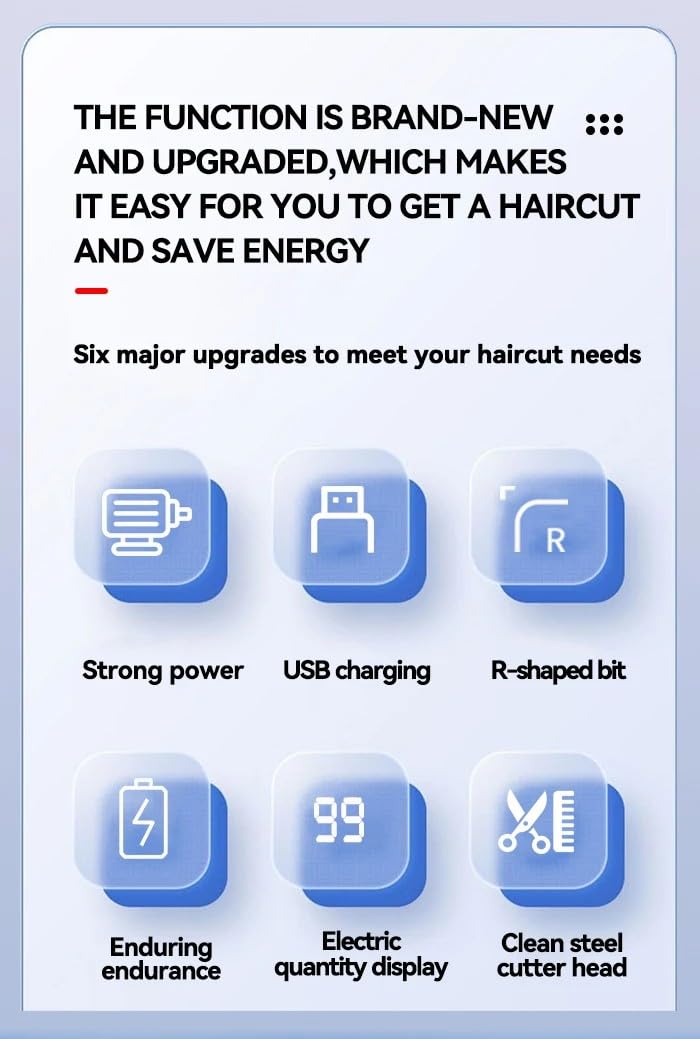 Professional Hair Clippers for Men with Superior Precision, Cordless Barber with Multi Speed and LED Digital, Brushless Motor Cutting Machine Set Beauty and Personal Care QDKVTNDJZ