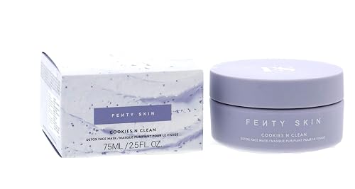 Fenty Skin Cookies N Clean Whipped Clay Pore Detox Face Mask with Salicylic Acid + Charcoal 2.5 oz/ 75 mL Beauty & Personal Care Fenty Skin