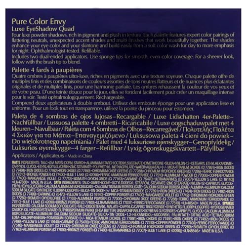 Estee Lauder Pure Color Envy Luxe Eyeshadow Quad - 08 Wild Earth Eye Shadow Women 0.21 oz Beauty & Personal Care Estée Lauder