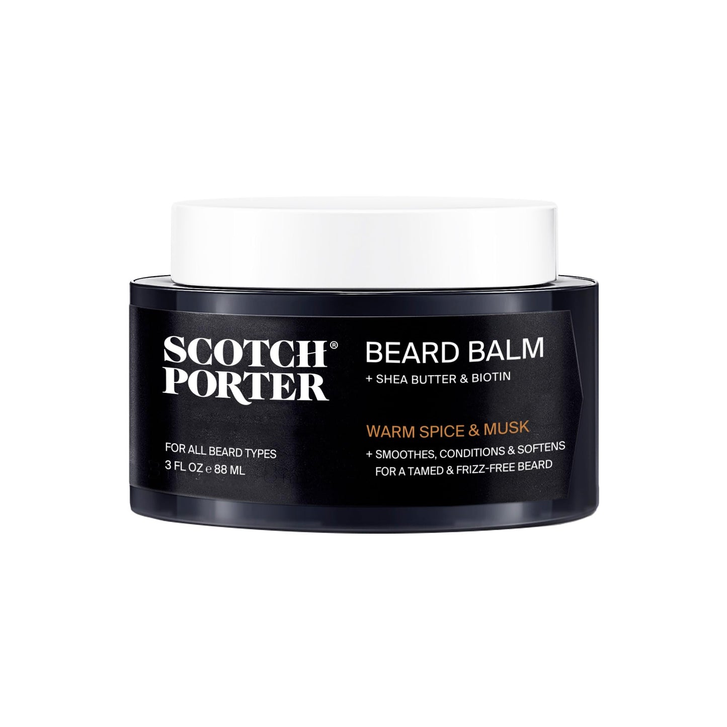 Scotch Porter Conditioning Beard Balm - Smooth, Shape, Moisturize & Soften Coarse, Dry Facial Hair while Encouraging Growth for a Beauty & Personal Care Scotch Porter