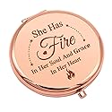Inspirational Gift for Women Encouragement Gift Compact Makeup Mirror for Her Motivational Birthday Gift for Mom Daughter Folding Makeup Mirror Beauty & Personal Care Mwphuy