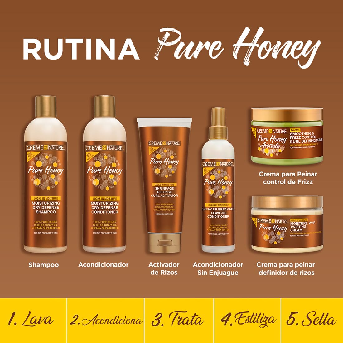 Creme of Nature Pure Honey Define Shrinkage Defense Curl Activator, Moisture-Rich, For Dry, Dehydrated Hair, Haircare Gift for Women, 10.5 oz Beauty & Personal Care Creme of Nature