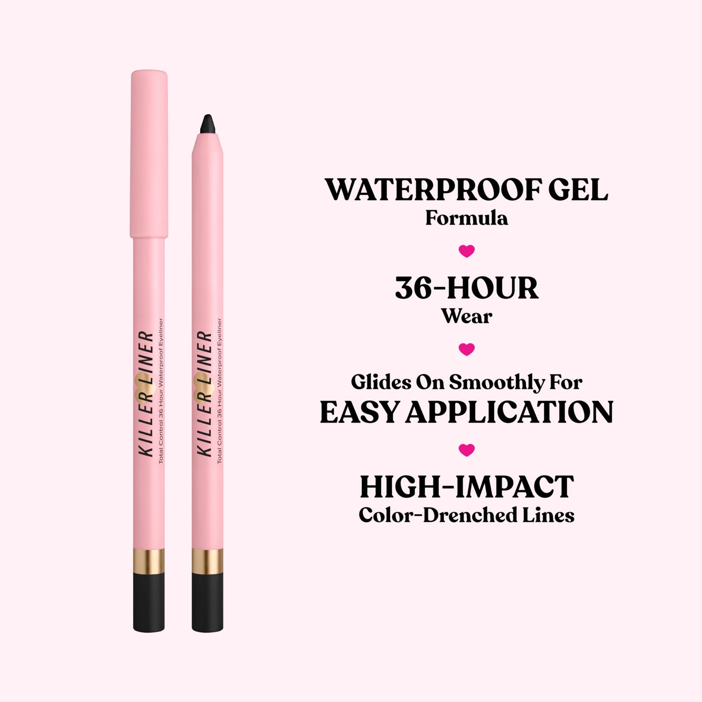 Too Faced Killer Liner 36-Hour Gel Eyeliner Pencil | Long Lasting, Waterproof, Non-Flaking Eyeliner Pencil, 0.04 Ounce, Cashmere Beauty & Personal Care Too Faced